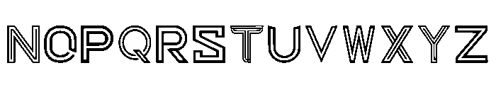 Duoline Regular Font UPPERCASE
