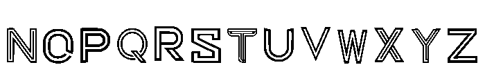 Duoline Regular Font LOWERCASE