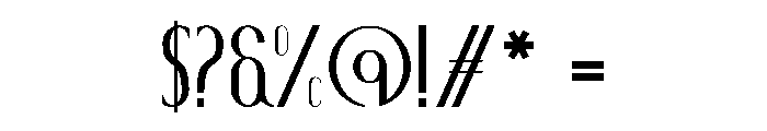 Duqeron Font OTHER CHARS