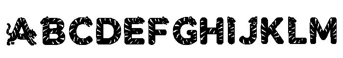 Dusk Regular Font UPPERCASE