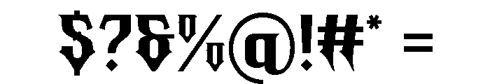 Duskfang Font OTHER CHARS