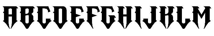 Duskfang Font UPPERCASE