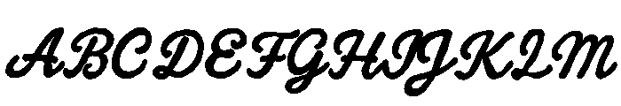 Dusklight Script Regular Font UPPERCASE