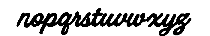 Dusklight Script Regular Font LOWERCASE