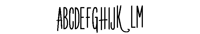 Duskreign Font UPPERCASE