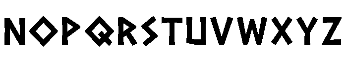 Dusky Regular Font UPPERCASE