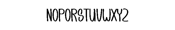 Dusney Font LOWERCASE