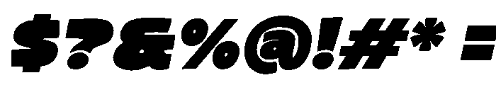 Dust Forge Slanted Font OTHER CHARS