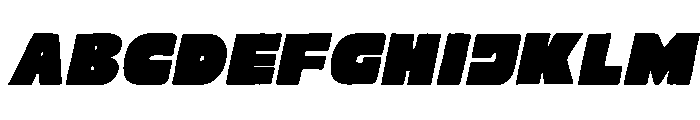 Dust Forge Slanted Font UPPERCASE
