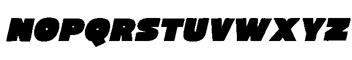 Dust Forge Slanted Font UPPERCASE