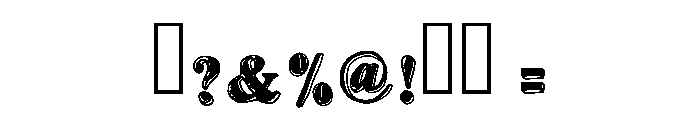 Dustforge Regular Font OTHER CHARS
