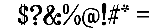 Dusthaven Font OTHER CHARS