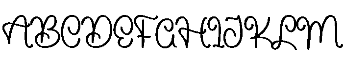 Dusting Sparkle Font UPPERCASE