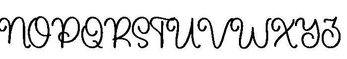Dusting Sparkle Font UPPERCASE