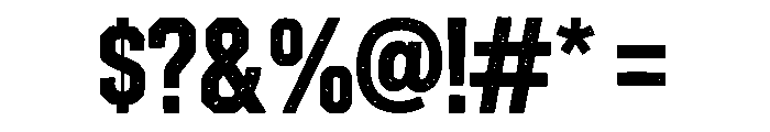 Dustline Block Font OTHER CHARS