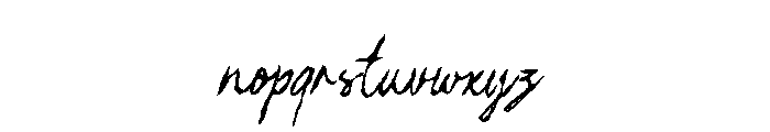 Dusty Archive Ink Font LOWERCASE