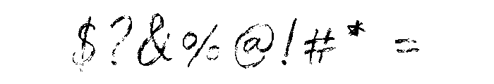 Dusty Brush Font OTHER CHARS