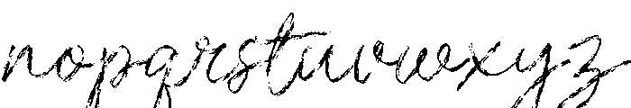 Dusty Brush Font LOWERCASE