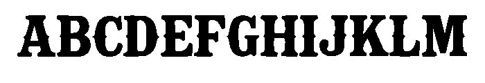 Dusty Cowboy Regular Font UPPERCASE