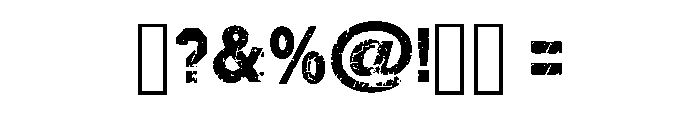 Dusty Letter Regular Font OTHER CHARS
