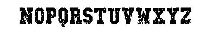 Dusty Letter Regular Font LOWERCASE
