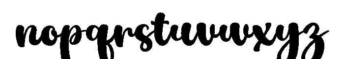 Dusty Pink Font LOWERCASE