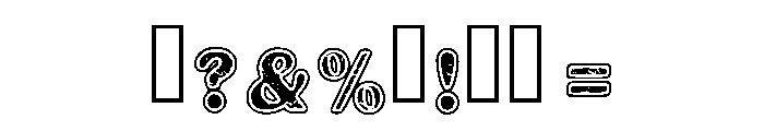 Dusty Serif Regular Font OTHER CHARS