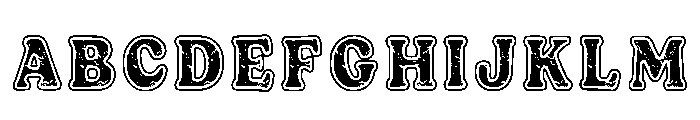 Dusty Serif Regular Font UPPERCASE