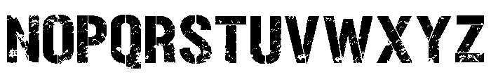 Dusty Stencil Regular Font UPPERCASE