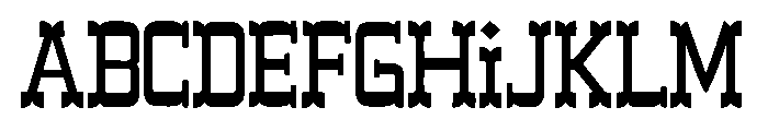 Dusty Western Font UPPERCASE