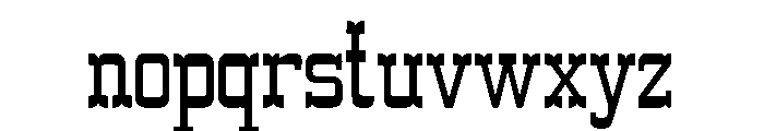 Dusty Western Font LOWERCASE