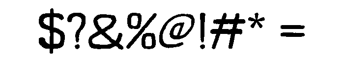 Duzzy Font OTHER CHARS