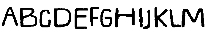 Duzzy Font UPPERCASE