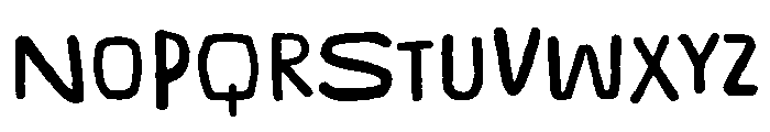 Duzzy Font LOWERCASE