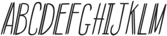 DualLine Medium Italic otf (500) Font UPPERCASE
