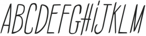 DualLine Medium Italic otf (500) Font LOWERCASE