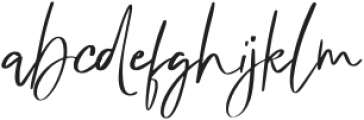 Dublishine Signature Regular otf (400) Font LOWERCASE