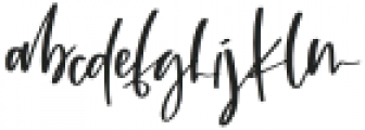 Duchess Script Regular otf (400) Font LOWERCASE