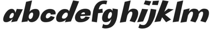 Ducklips Expanded Italic otf (400) Font LOWERCASE