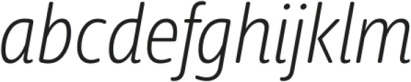 Duddy Light Italic otf (300) Font LOWERCASE
