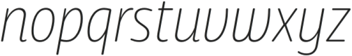 Duddy UltraLight Italic otf (300) Font LOWERCASE
