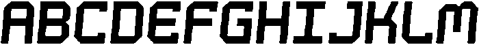 Dugout Italic otf (400) Font UPPERCASE