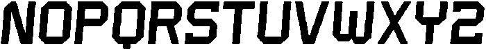 Dugout Italic otf (400) Font LOWERCASE