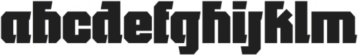 Dujitsu Regular otf (400) Font LOWERCASE