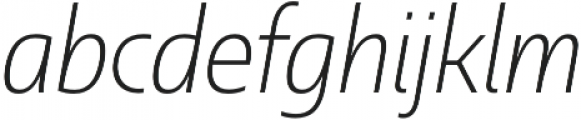 Dulcian Cond Light Italic otf (300) Font LOWERCASE