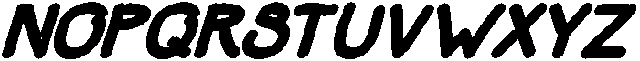 Dumb Diaries BlackItalic otf (900) Font UPPERCASE