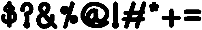 Dumb Diaries Bold otf (700) Font OTHER CHARS