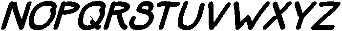 Dumb Diaries BoldItalic otf (700) Font UPPERCASE