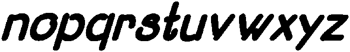 Dumb Diaries BoldItalic otf (700) Font LOWERCASE