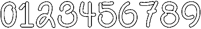Dumb Diaries Outline otf (400) Font OTHER CHARS